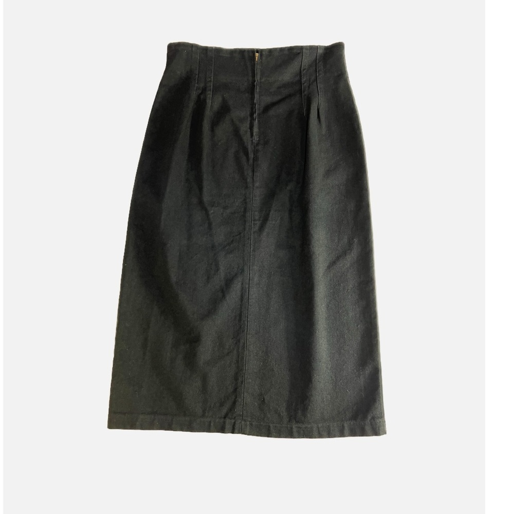 Vintage Apache Studded Black Cotton Wrap Style Skirt Size L USA Made - Picture 8 of 8